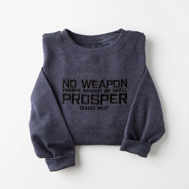 Seasonal Trend Embroidered No Weapon Men's Sweatshirt