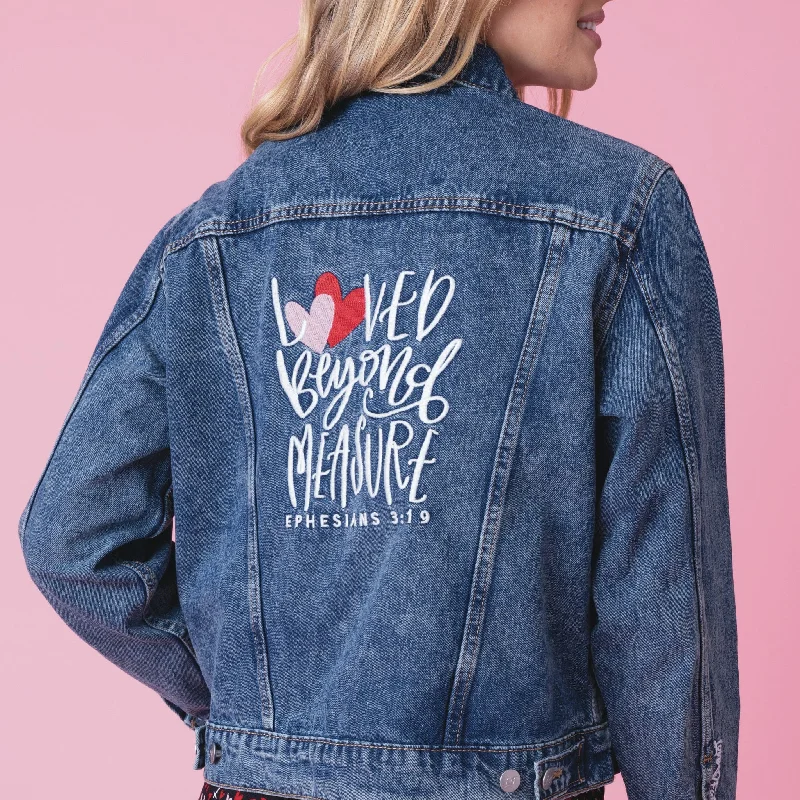 Chic Allure Vintage Washed Loved Beyond Measure Denim Jacket