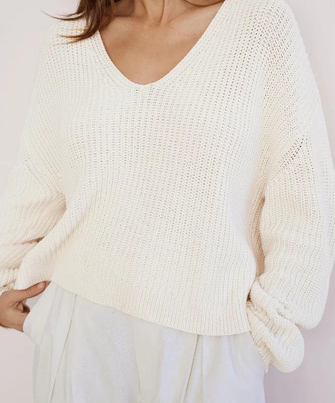 Premium Fashion Cropped Cotton Cabin Sweater