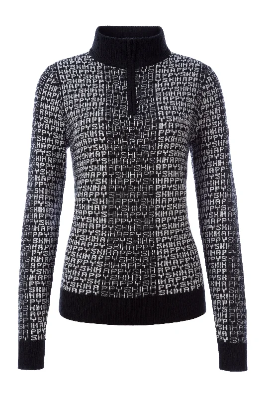 Elegant Styles Ski Happy Sweater
