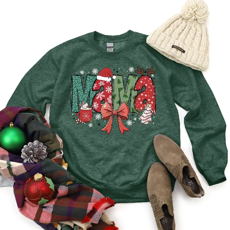 Budget Friendly Mama Christmas Sweatshirt
