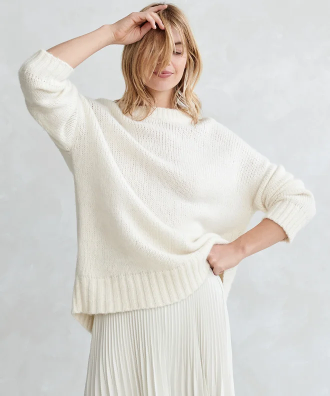 End Of Month Blowout Alpaca Cocoon Crewneck