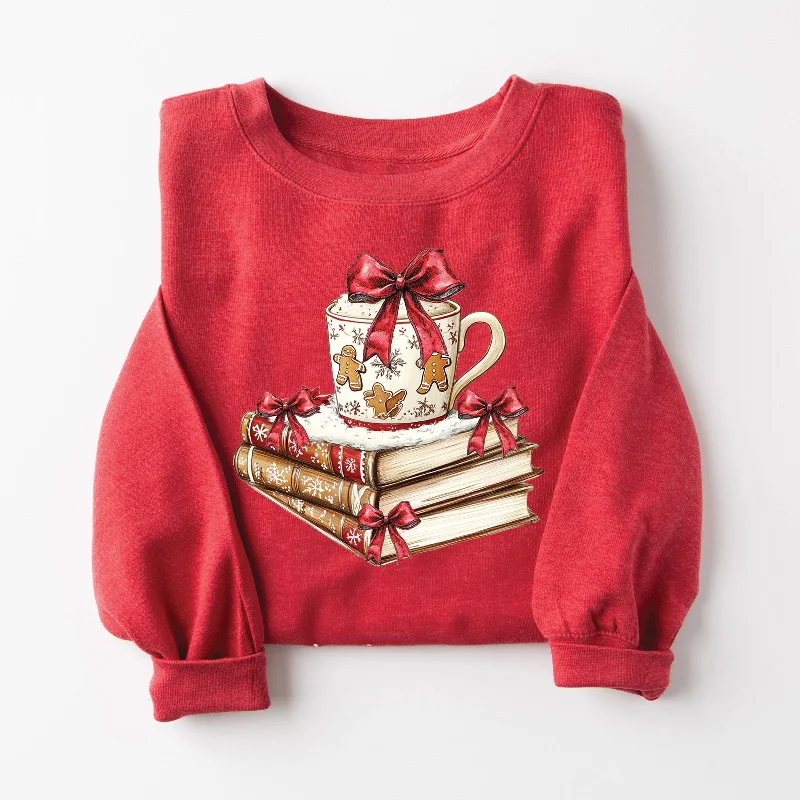 Boho - Chic Festival - Ready Style Christmas Books Sweatshirt