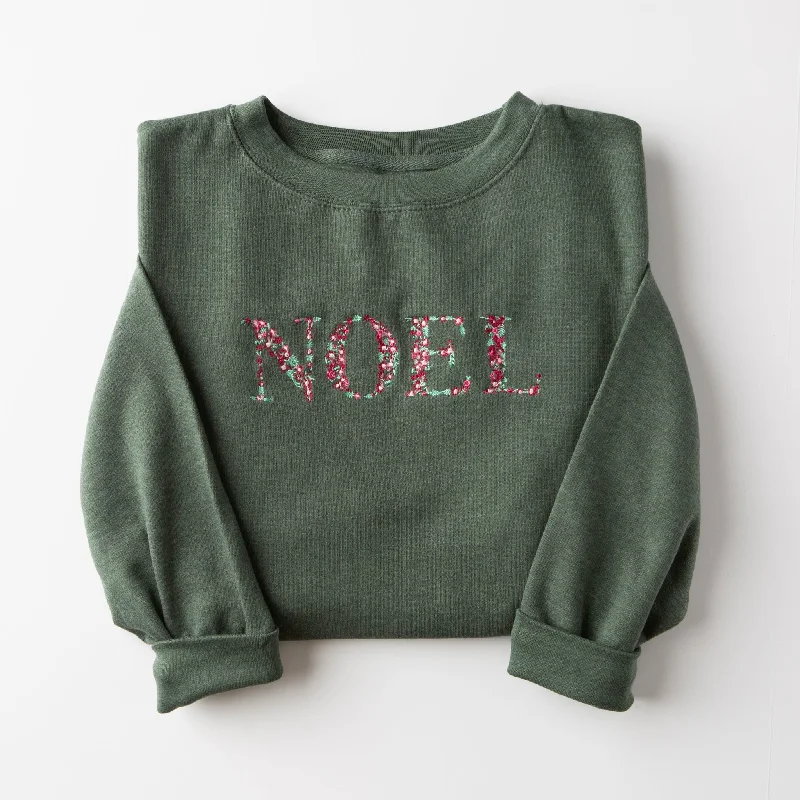 Catch Every Fashion Trend Embroidered Noel Sweatshirt