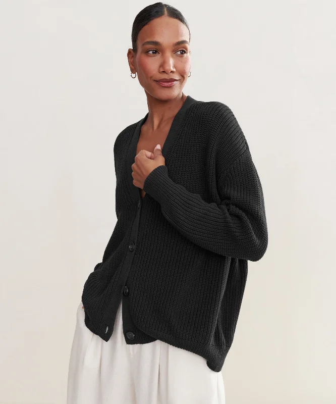 Athleisure Wear Promotion Cotton Cocoon Cardigan