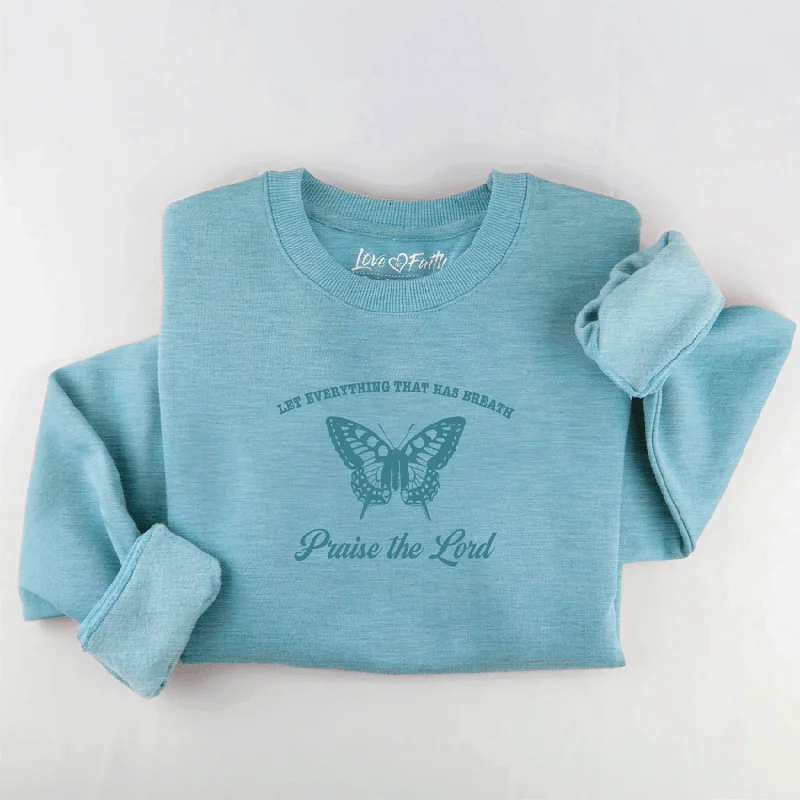 Final Clearance Embroidered Praise the Lord Sweatshirt